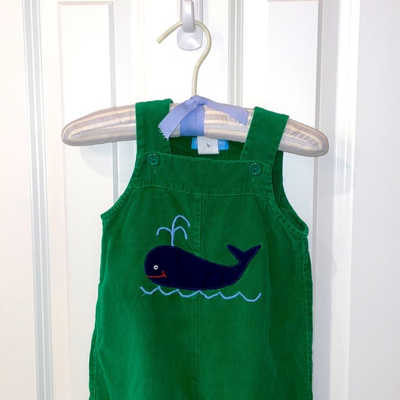 Green Corduroy Whale Longall Overall size 18 month - Picture 1 of 3